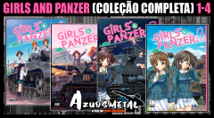 Kit Girls and Panzer - Vol. 1-4 (Coleção Completa) [Mangá: NewPOP]