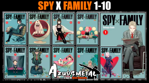 Kit Spy X Family - Vol. 1-10 [Mangá: Panini]