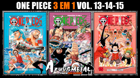 Kit One Piece (3 em 1) - Vol. 13-14-15 [Mangá: Panini]
