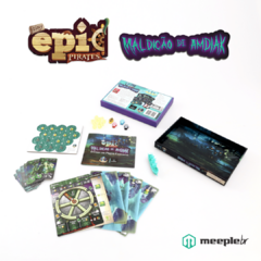 Kit Tiny Epic Pirates - Jogo de Tabuleiro [Board Game: MeepleBR] - Azuosmetal