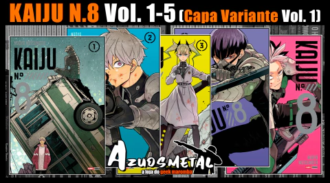 Kit Kaiju Nº 8 - Vol. 1-5 (Capa Variante Vol. 1) [Mangá: Panini]