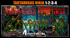 Kit Tartarugas Ninja: Coleção Clássica - Vol. 1-4 [HQ: Pipoca e Nanquim]