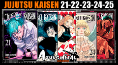 Kit Jujutsu Kaisen: Batalha De Feiticeiros Vol. 21-25 [Mangá: Panini]