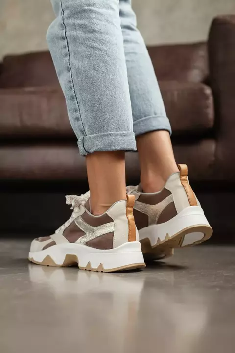 zapatillas candela blanco nude platino 36