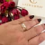 Anel Rosa Galho Tricolor Folheado a Ouro 18K - loja online