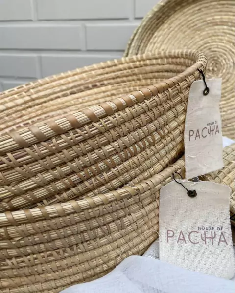 Bandeja redonda de palma 40x10cm