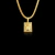 PINGENTE PLAQUINHA JESUS 4D CRAVEJADO COM PEDRAS DE ZIRCÔNIA - 2,5x2cm - BANHO OURO 18K - comprar online
