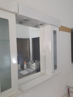 Botiquín con Luz 60cm - Cubos blackioso