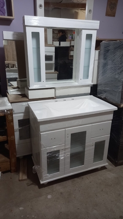 Botiquín con Luz 80cm - Cubos blackioso