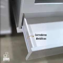 Vanitory Laqueado 50cm Vidrio + Bacha en internet