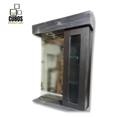 Imagen de Vanitory 50cm Flotante Laqueado + Griferia monocomando + Botiquin