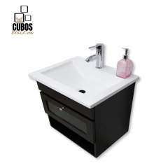 Vanitory Flotante Laqueado + Bacha 60cm - tienda online