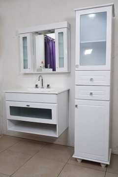 Vanitory Flotante Laqueado + Bacha 80cm - tienda online