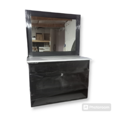 Vanitory Flotante Laqueado + Bacha 80cm - comprar online