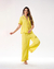 PIJAMA / SLEEPWEAR LONGO AMARELO COM TAPA OLHO na internet