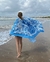 PAREÔ ESTAMPA ABACAXI AZUL