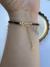 Pulseira Granada e Turmalina Negra 3mm multifacetada - Pomba Gira - Estreluz Cristais