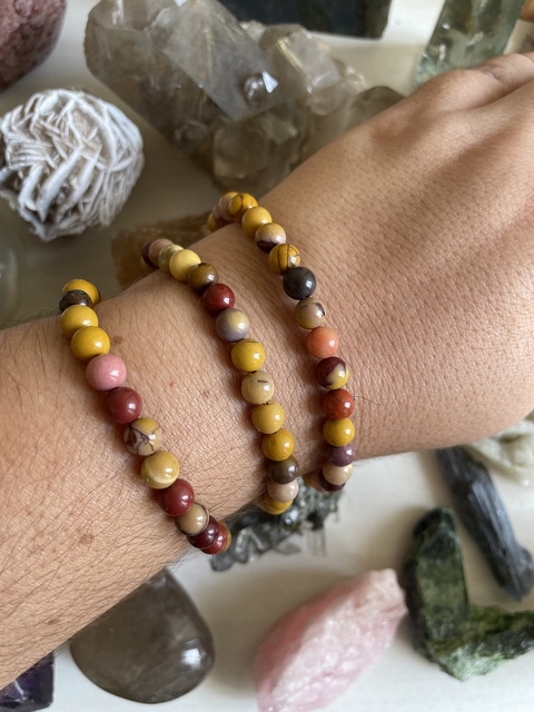 Pulseira Jaspe Mokaita 6mm - Ancestralidade