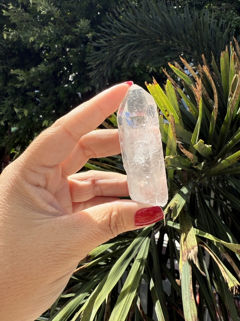 Ponta Biterminada de Cristal com Arco-íris - Felicidade - comprar online