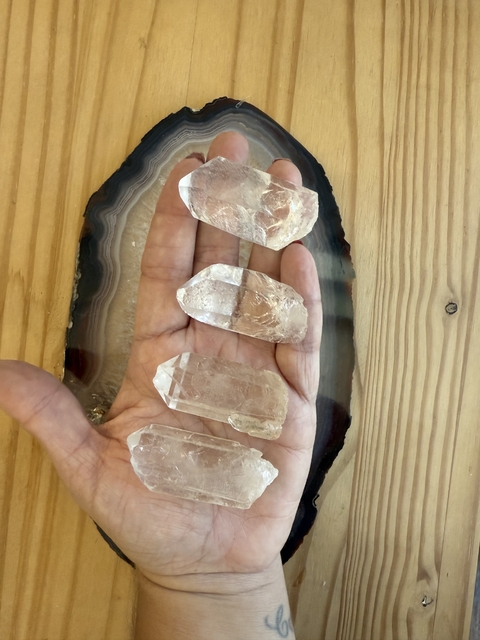 Ponta Mestre Biterminada de Cristal com Arco-íris - Felicidadel - comprar online