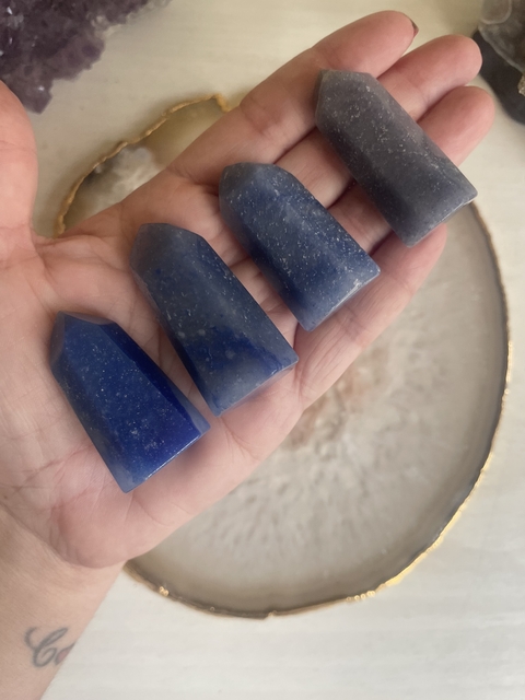Ponta Quartzo Azul - 4cm e 5cm - Sabedoria e Paz