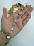 Pulseira Pérola com Ametista em Prata 925 - Emoção e Intuição - Estreluz Cristais