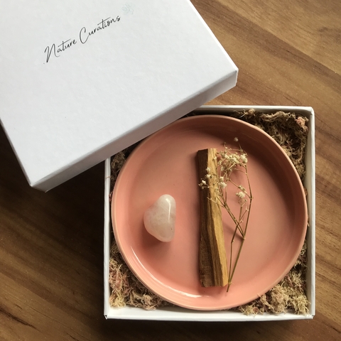 Incensário Crystal Colors - Quartzo Rosa