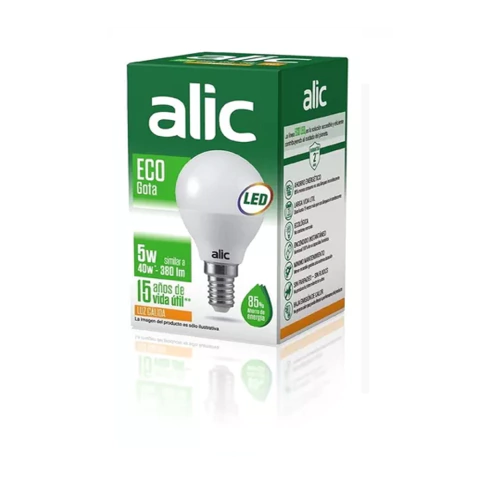 LAMPRA LED E14 5W GOTA CALIDA ALIC