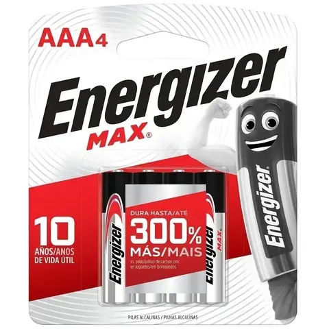 PILA AAA ALCALINA ENERGIZER X 4 UNIDADES