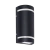 Aplique exterior GU10 bidireccional negro