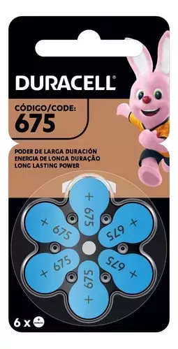 PILA 675 AUDIOLOGIA DURACELL X 6 UNIDADES