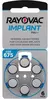 PILA 675 AUDIOLOGIA IMPLANT PRO+ RAYOVAC X 6 UNIDADES