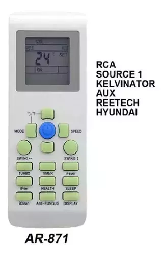 CONTROL REMOTO AIRE ACONDICIONADO AR871