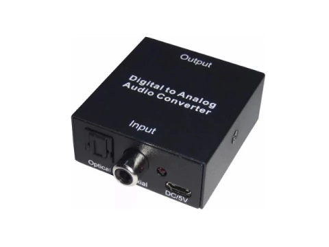 CONVERTIDOR DE AUDIO DIGITAL ANALOGICO OPTICO PRONEXT