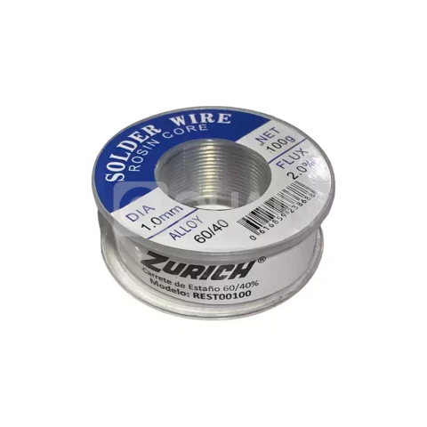 ESTAÑO 1.0 MM 60/40 100 GRAMOS ZURICH - comprar online
