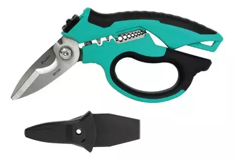 TIJERA DE CORTE Y PINZA PARA ELECTRICISTA SR-335 PROS´KIT