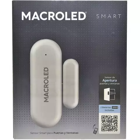 Sensor de Puertas y Ventanas Smart Macroled SSPV-2AA