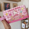 Cartuchera XL - Neceser Porta Cosméticos Hello Kitty Cuadrille - comprar online