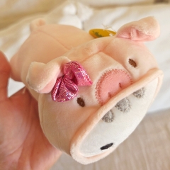 Peluche Chico Gatita Pijamita Chanchita con moño Smoochy Pals en internet