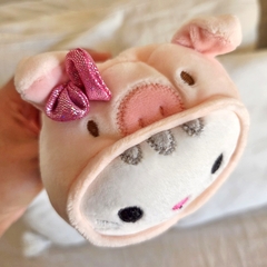 Peluche Chico Gatita Pijamita Chanchita con moño Smoochy Pals - Dos Cronopios