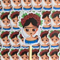 Sticker Frida Kahlo Ilustrada – Estilo Handmade Cronopio - comprar online