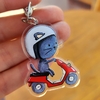 Llavero Gatito Pelusa Moto - comprar online