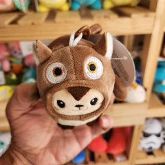 Peluche colgante Kawaii de perrito disfrazado de búho en internet