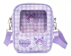 CARTERA MORRAL KUROMI CON VISOR (ECOCUERO)
