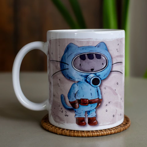 Taza Michinauta – Pelusa Ilustrado como El Eternauta + Frase de Resistencia - comprar online