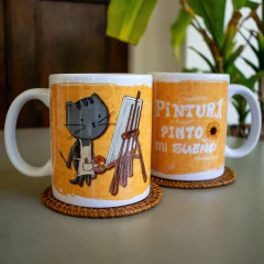Taza Pelusa Artista - Dos Cronopios