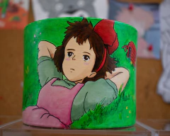 MACETA PINTADA A MANO KIKI CILINDRO - DOS CRONOPIOS - comprar online