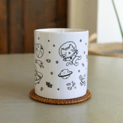 Taza Felicette - Gatos Espaciales - Dos Cronopios