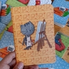Combo Libreta A6 (Pelusa artista) + Mini Lapicera Palta
