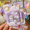 Mini libreta con lapicera - Unicornio Lila
